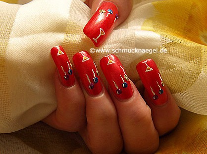 Fingernageldesign für Silvester