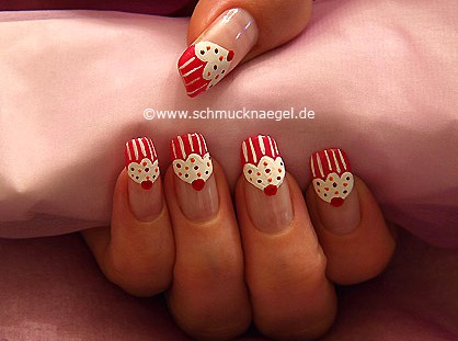 Cupcake Mini-Törtchen als Fingernagel Design