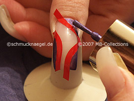 Nagellack in der Farbe flieder