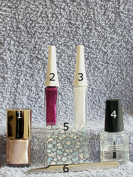 Products for dragonfly summer motif - Nail polish, 3D Nail Sticker, Nail art liner, Nail art pen, Clear nail polish