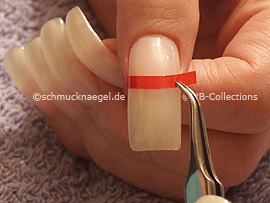 tweezers and French manicure template