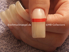 tweezers and French manicure template